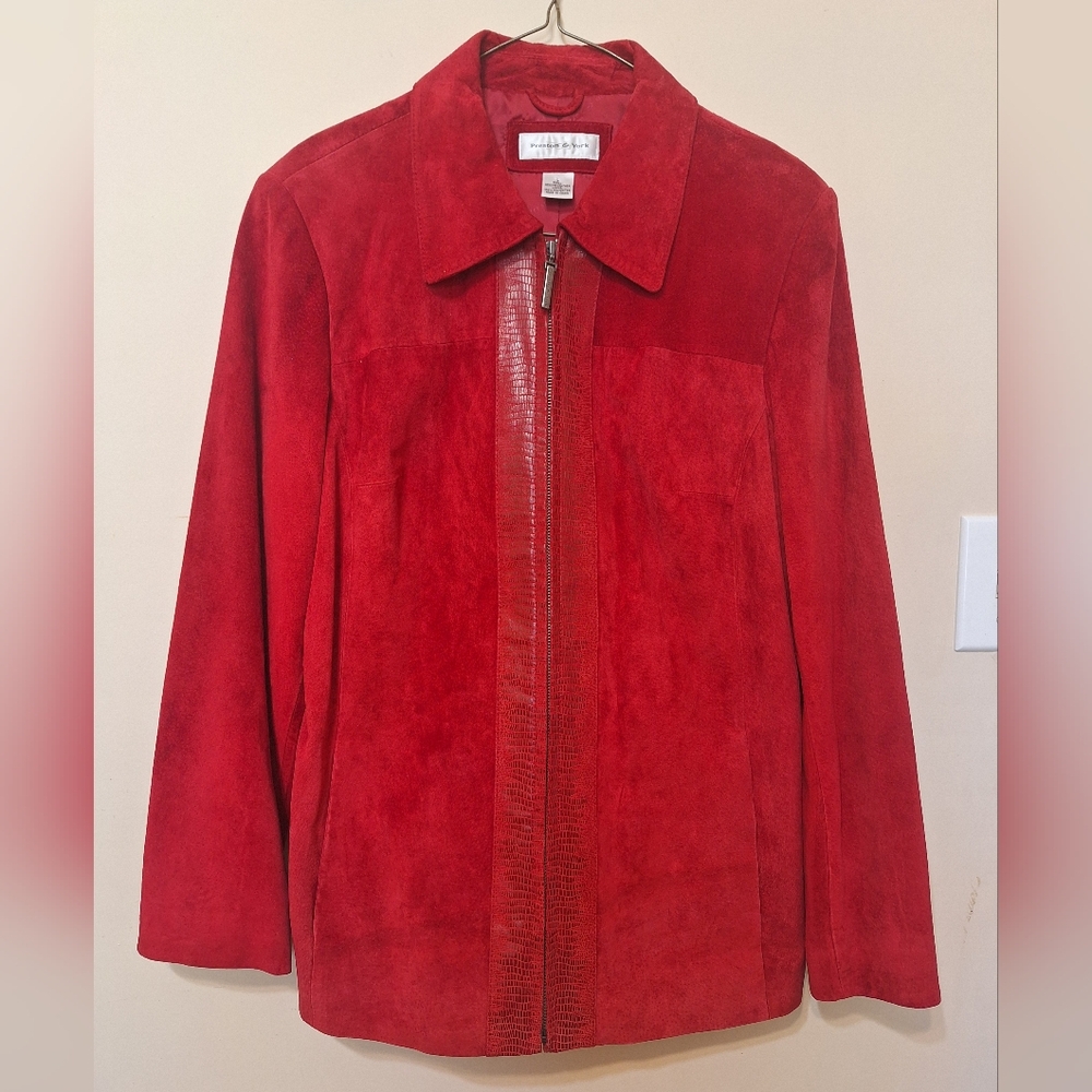 NWOT 100% leather suede jacket